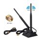 Antenna WiFi dual band con connettore maschio RP-SMA e base magnetica per router, ecc.
