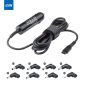 Adattatore universale per caricabatteria da auto intelligente da 45 W con connettori multipli Confezione massima di grandi dimensioni