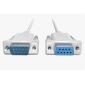 Cavo null modem DB9 maschio-femmina, 3 m bianco