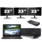 Dell Latitude 3310 - Intel Core i3-8a generazione - 13 pollici - 8 GB di RAM - SSD da 256 GB - Windows 11 + 3 monitor da 23 pollici