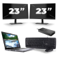 Dell Latitude 5410 - Intel Core i5-10a generazione - 14 pollici - 8 GB di RAM - SSD da 256 GB - Windows 11 + 2 monitor da 23 pollici