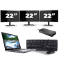 Dell Latitude 5410 - Intel Core i5-10a generazione - 14 pollici - 8 GB di RAM - SSD da 256 GB - Windows 11 + 3 monitor da 22 pollici