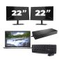 Dell Latitude 5420 - Intel Core i3 11ª generazione - 14 pollici - 16GB RAM - 256GB SSD - Windows 11 Home + 2x Monitor da 22 pollici