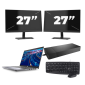 Dell Latitude 5420 - Intel Core i7 11ª generazione - 14 pollici - 16GB RAM - 256GB SSD - Windows 11 Home + 2x Monitor da 27 pollici