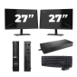 Dell OptiPlex 5080 USFF - Intel Core i3-10a Generazione - 8GB RAM - 256GB SSD - Windows 11 + 2x Monitor da 27 pollici