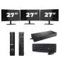 Dell OptiPlex 5080 USFF - Intel Core i5-10a Generazione - 8GB RAM - 256GB SSD - Windows 11 + 3x Monitor da 27 pollici