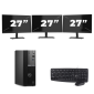 Dell OptiPlex 7000 USFF - Intel Core i7 12ª generazione - 16GB RAM - 256GB SSD - Windows 11 + 3x Monitor da 27 pollici