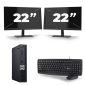 Dell Optiplex 7070 Micro USFF - Intel Core i5-9a generazione - 8 GB di RAM - SSD da 256 GB - Windows 11 + 2 monitor da 22 pollici