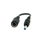 spina adattatore per HP femmina 7,4x5,0 mm/ HP maschio 4,5x3,0 mm con perno centrale
