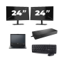 Fujitsu LIFEBOOK E5410 - Intel Core i5-10a generazione - 14 pollici - 8 GB di RAM - 256 GB SSD - Windows 11 Home + 2 monitor da 24 pollici
