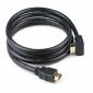 Cavo HDMI v2.0a angolato a 90°, interno, dorato, M/M, 1,8 m