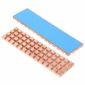 Dissipatore di calore in rame con cuscinetto termico per SSD NGFF 2280 (M.2), oro
