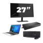 HP EliteBook 830 G8 - Intel Core i5 11ª generazione - 13 pollici - 16GB RAM - 256GB SSD - Windows 11 Home + 1x Monitor da 27 pollici