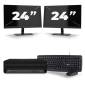 HP EliteDesk 800 G6 USFF - Intel Core i7 10ª generazione - 16GB RAM - 256GB SSD - Windows 11 + 2x Monitor da 24 pollici