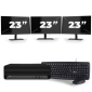 HP EliteDesk 800 G6 USFF - Intel Core i7 10ª generazione - 16GB RAM - 256GB SSD - Windows 11 + 3x Monitor da 23 pollici
