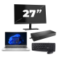 HP ProBook 440 G9 - Intel Core i3 12ª generazione - 14 pollici - 16GB RAM - 256GB SSD - Windows 11 Home + 1x Monitor da 27 pollici