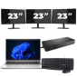 HP ProBook 440 G9 - Intel Core i3 12ª generazione - 14 pollici - 16GB RAM - 256GB SSD - Windows 11 + 3x Monitor da 23 pollici