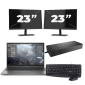 HP ZBook Firefly 14 G8 - Intel Core i7 11ª generazione - 14 pollici - 16GB RAM - 256GB SSD - Windows 11 Home + 2x Monitor da 23 pollici