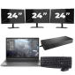HP ZBook Firefly 14 G8 - Intel Core i7 11ª generazione - 14 pollici - 16GB RAM - 256GB SSD - Windows 11 Home + 3x Monitor da 24 pollici