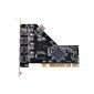 Scheda PCI 4+1 USB 2.0 tramite chipset