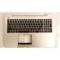 Tastiera per notebook ASUS X555 K555 R556 con topcase argento tirato