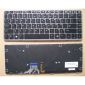 Tastiera per notebook per HP EliteBook Folio 1040 G1 1040 G2 con cornice argento retroilluminata