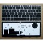 Tastiera per notebook per HP EliteBook Revolve 810 G1 con cornice argento retroilluminata