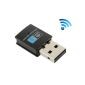 Adattatore Mini USB wireless N, 300 Mbps, Realtek 8192EU