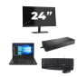 Lenovo ThinkPad A485 - AMD Ryzen 5 2500U - 14 pollici - 16GB RAM - 256GB SSD - Windows 11 Home + 1x 24 pollici Monitor