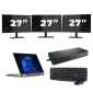 Lenovo Thinkpad L13 Yoga Gen 3 - Intel Core i5 12ª generazione - 13 pollici - Touch - 16GB RAM - 256GB SSD - Windows 11 Home + 3x Monitor da 27 pollici