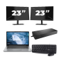 Lenovo ThinkPad T14 Gen 1 - AMD Ryzen 5 PRO 4650U - 14 pollici - 8 GB di RAM - SSD da 256 GB - Windows 11 Home + 2 monitor da 23 pollici