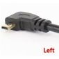 Cavo Mini HDMI maschio a HDMI femmina ad angolo sinistro, 17 cm