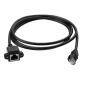 Cavo di prolunga di rete CAT5e, 50 cm, nero