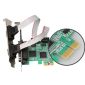 Scheda controller seriale/parallela DIEWU PCI-E con staffa a basso profilo