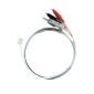 RJ11 maschio a 2 clip a coccodrillo e 1 cavo per test a becco d'anatra, 1,5 m