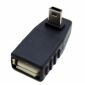 Adattatore USB A Femmina a Mini USB Maschio, angolo di 90°