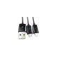 Cavo di ricarica micro USB 2 IN 1 per telefono cellulare o tablet 1,0 M