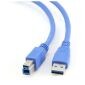 Cableexpert USB 3.0 USB 3.0 A maschio a B maschio, blu, 1,8 M