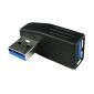 Adattatore USB 3.0 A maschio-femmina, angolato a sinistra
