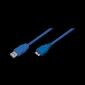 USB 3.0 A maschio a Micro USB B maschio, blu, 3M, CU0050