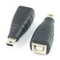 Adattatore USB Mini B maschio a USB B femmina