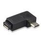 Adattatore Micro USB femmina-maschio, angolo di 90° a sinistra