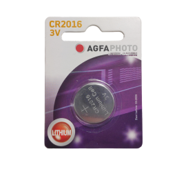 AgfaPhoto CR2016 Batteria 3V, Blister 1 pezzo