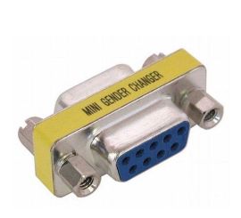 Adattatore da femmina a femmina per cambio seriale RS232 a 9 pin