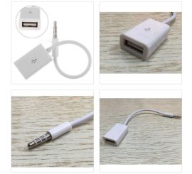 Jack audio AUX maschio da 3,5 mm al cavo USB 2.0 femmina