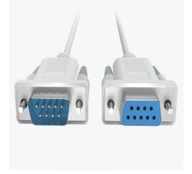 Cavo null modem DB9 maschio-femmina, 1,5 m bianco