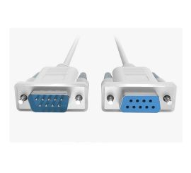 Cavo null modem DB9 maschio-femmina, 3 m bianco