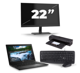 Dell Latitude 7490 - Intel Core i7-8a generazione - 14 pollici - 8 GB di RAM - SSD da 256 GB - Windows 11 + 1x monitor da 22 pollici