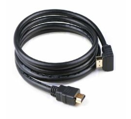 Cavo HDMI v2.0a angolato a 90°, interno, dorato, M/M, 1,8 m