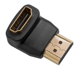 Adattatore HDMI M/F 90° placcato oro